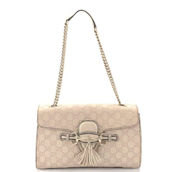 Gucci Handbags - Authentic Gucci Emily Chain Flap Bag Medium in Guccissima Leather